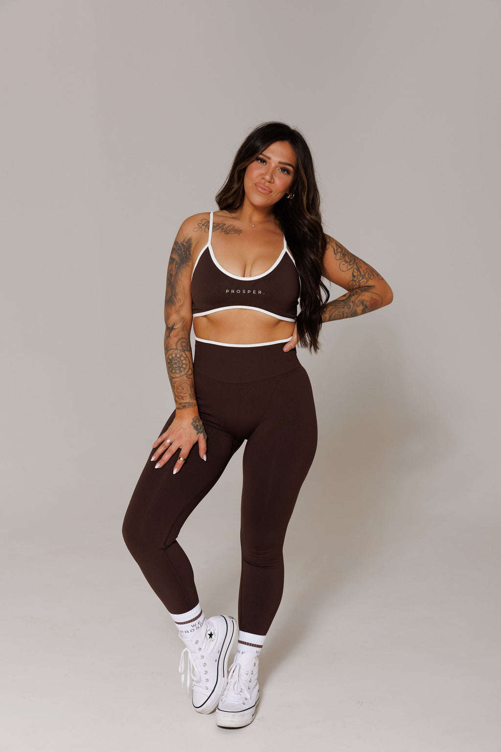 CREW SOCKS : WE PROSPER | BROWN