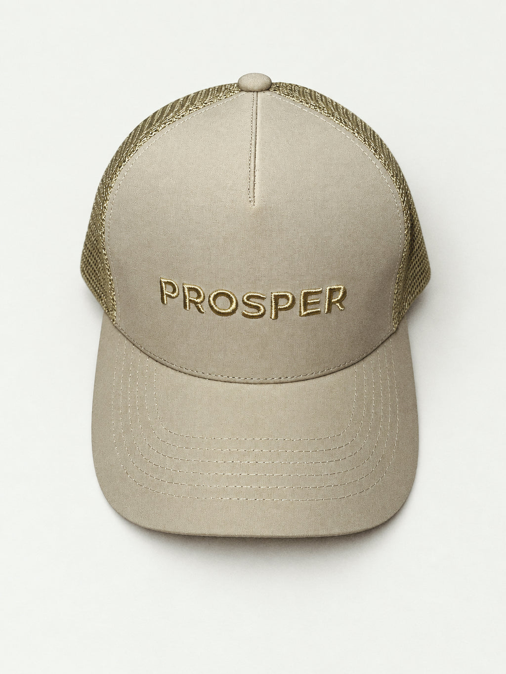 PROSPER TRUCKER HAT: TAN