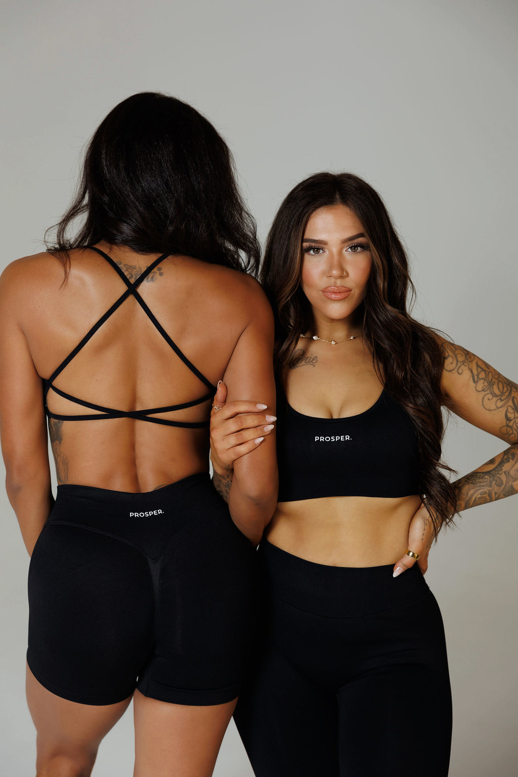 ‘ALL IN’ SPORTS BRA: BLACK