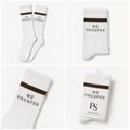 CREW SOCKS : WE PROSPER | BROWN