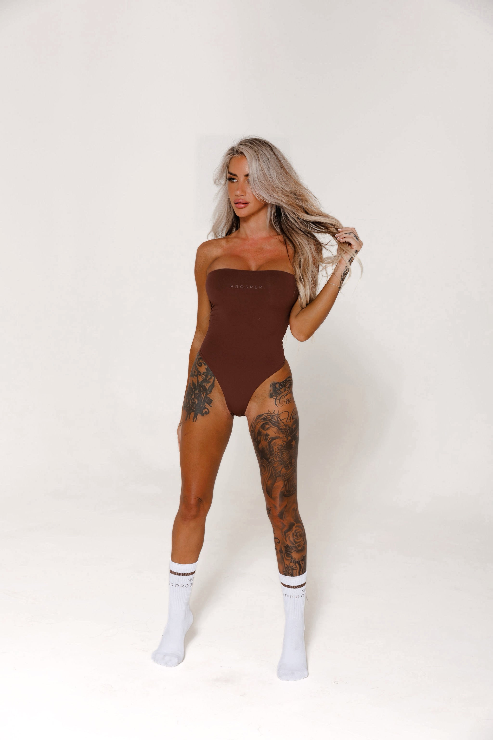 SOFT ERA LAYERING BODYSUIT: BROWN
