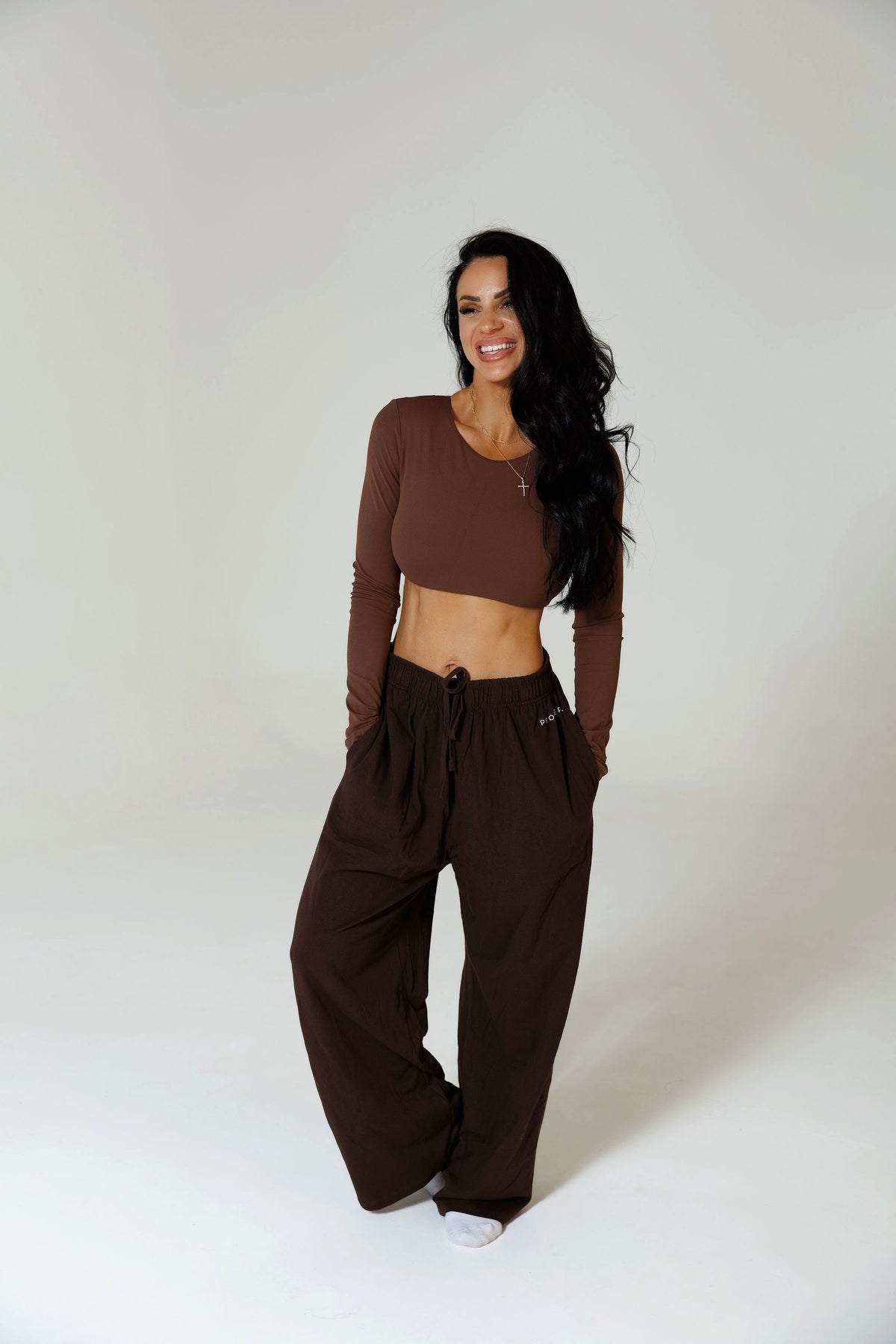 PROSPER LOUNGE PANT: BROWN