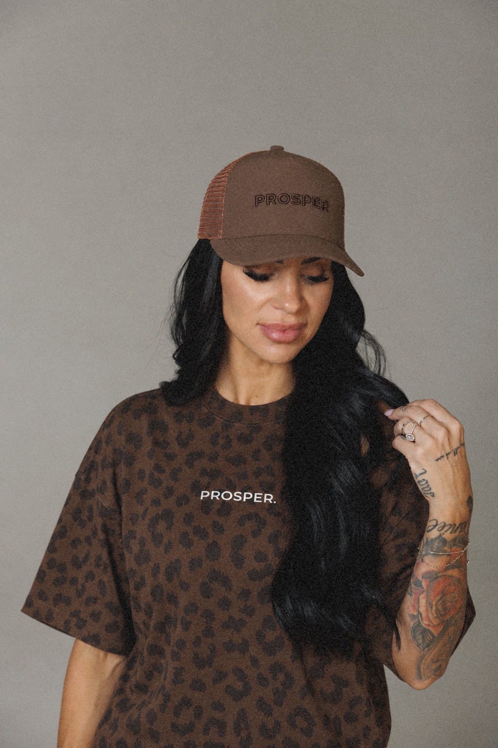PROSPER TRUCKER HAT: BROWN