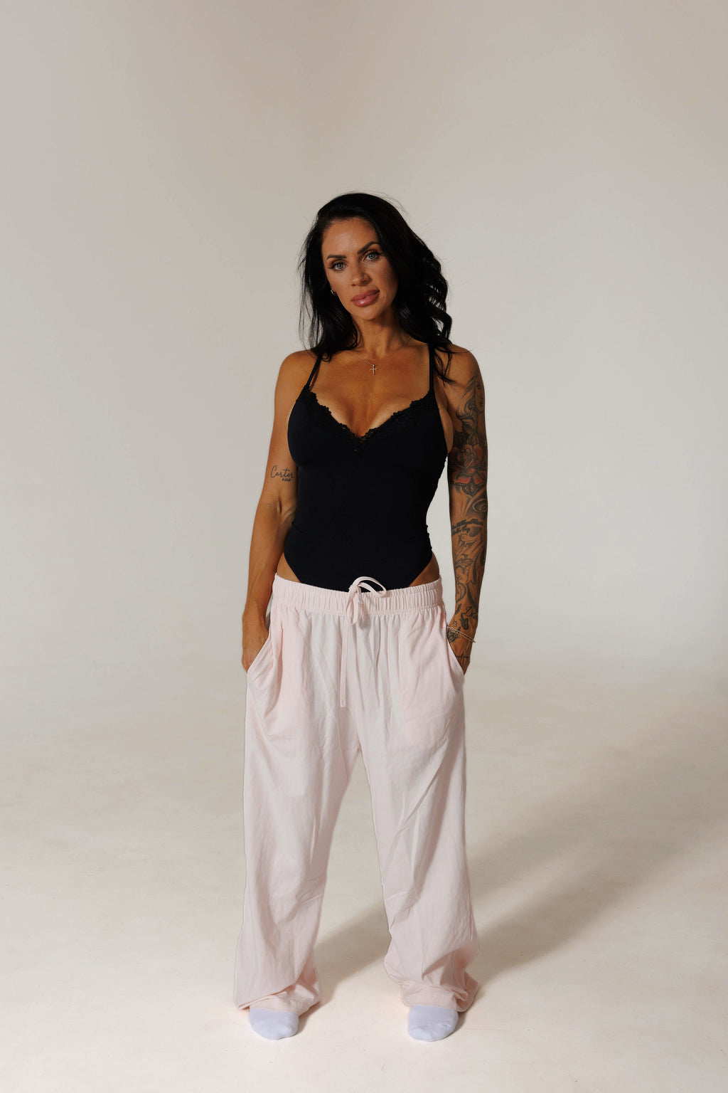 SOFT ERA LUXE SUPPORT BODYSUIT: BLACK