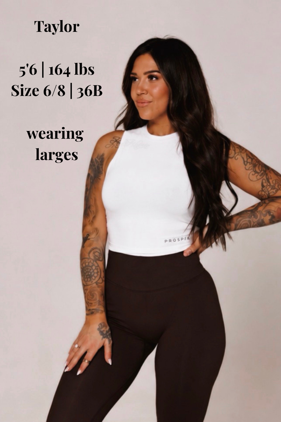 FITTED CROP TANK: WHITE