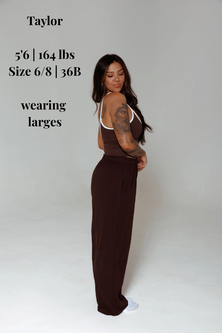 SWEAT PANT: BROWN