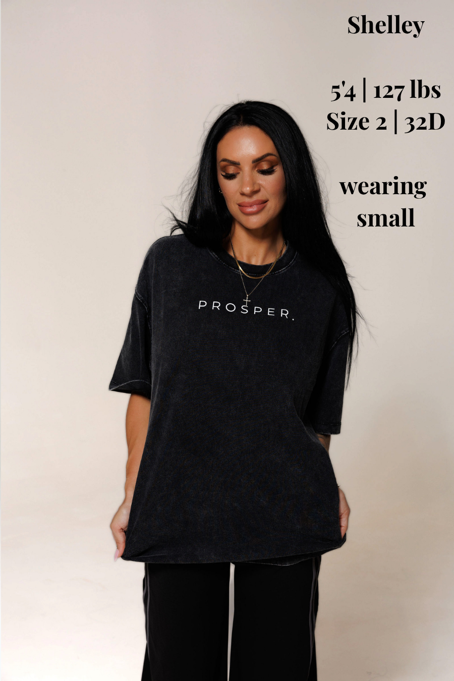 WE PROSPER TEE | PROVERBS: WASHED BLACK