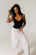 SOFT ERA LUXE SUPPORT BODYSUIT: BLACK