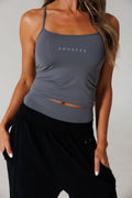 SOFT ERA LUXE TANK & SHORT SET: ASPHALT