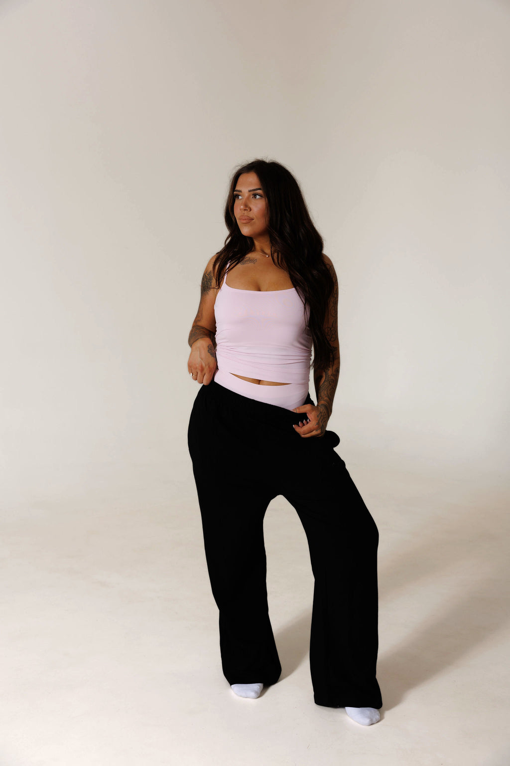SOFT ERA LUXE TANK & SHORT SET: PINK