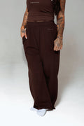 SWEAT PANT: BROWN