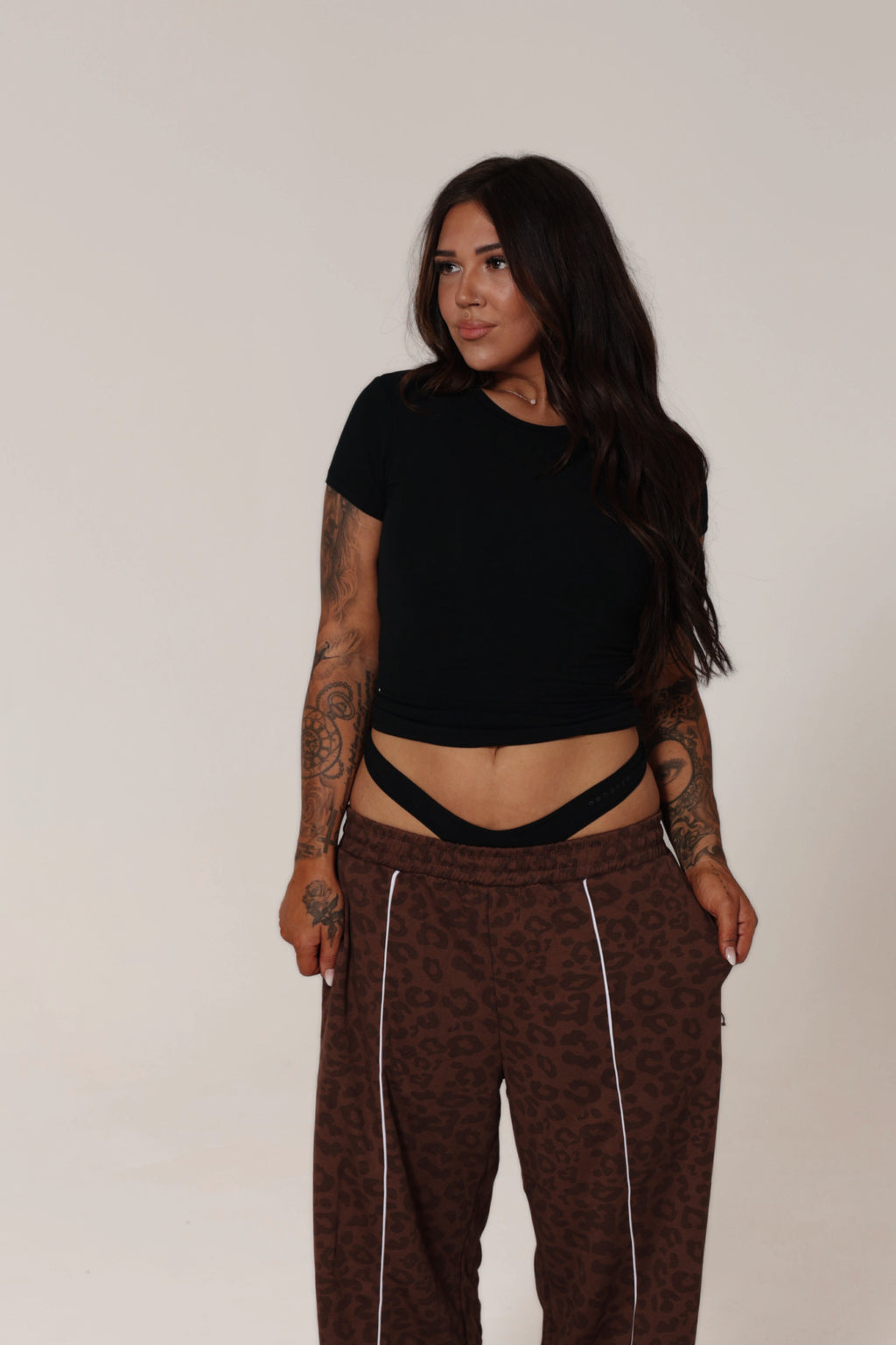 PROSPER. | SOFT ERA TEE & PANTIE SET: BLACK