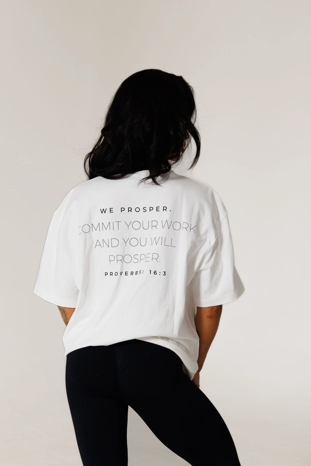 WE PROSPER TEE | PROVERBS: WHITE