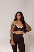SAVVY BRA: BROWN