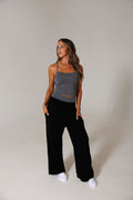 SWEAT PANT: BLACK
