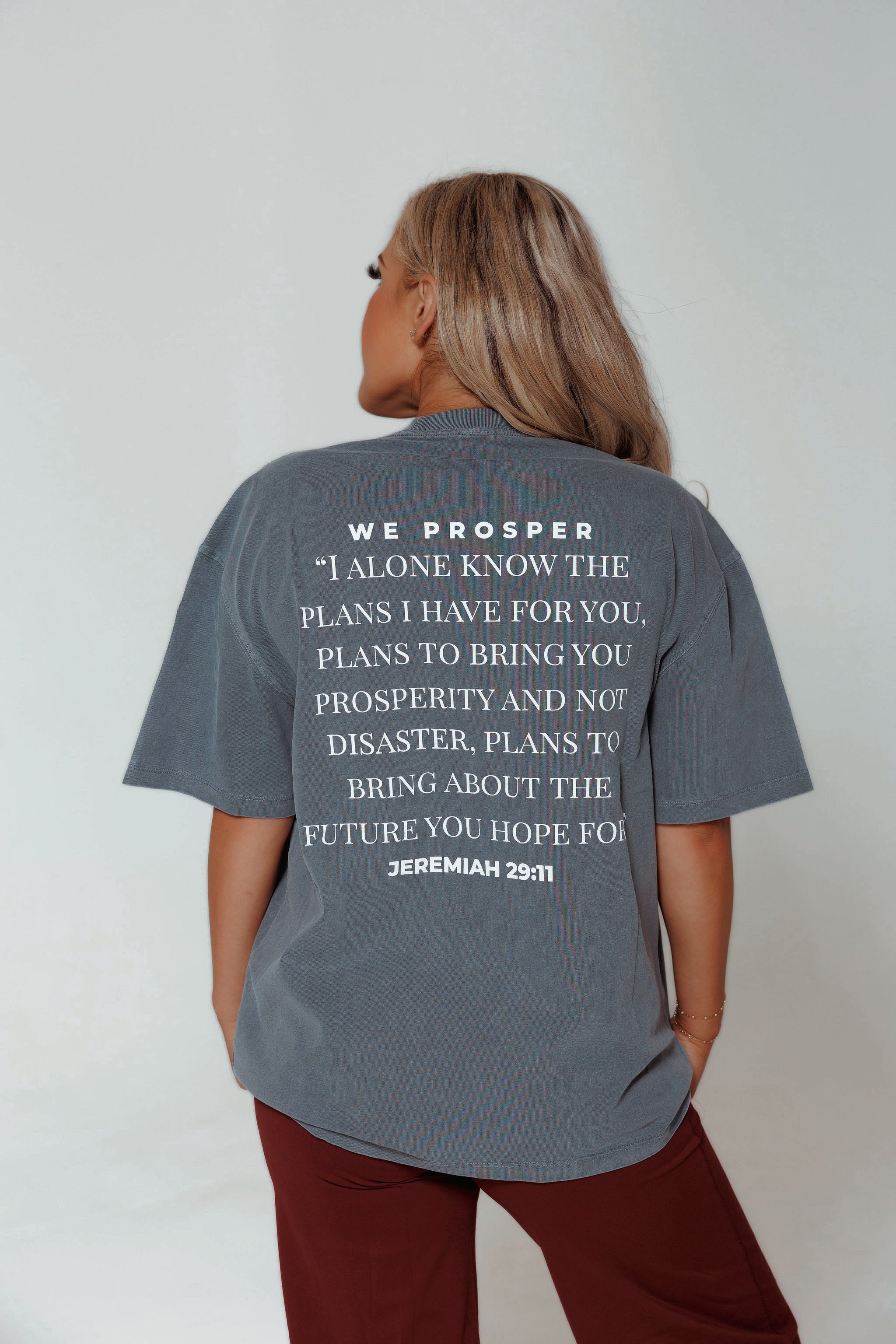 WE PROSPER TEE | JEREMIAH: GRAY