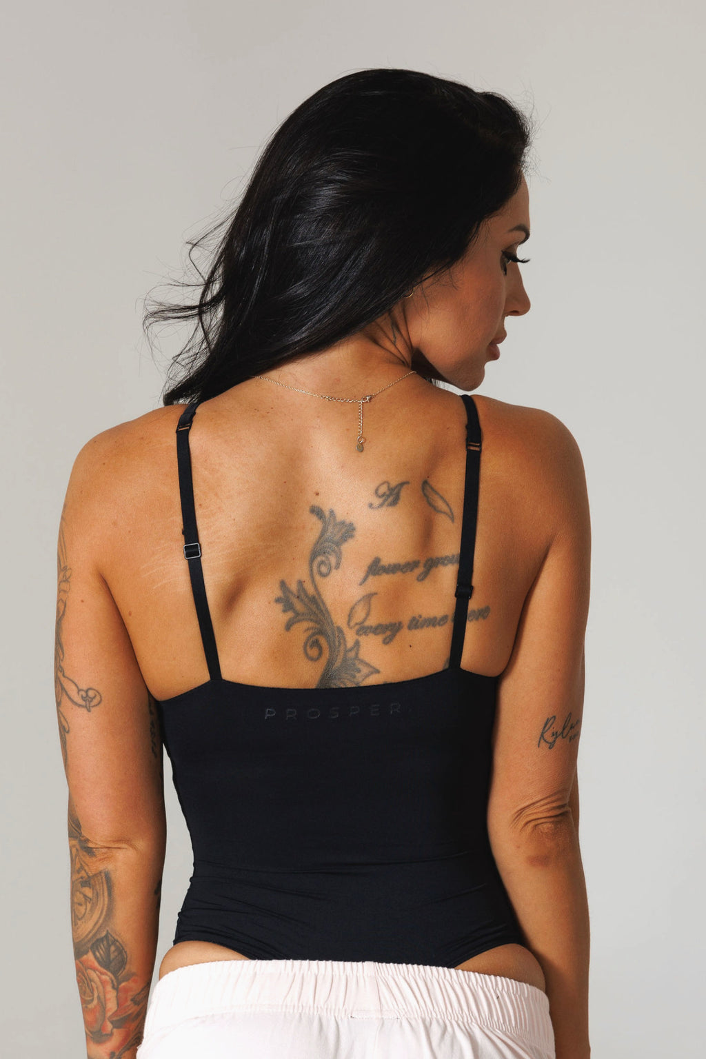 SOFT ERA LUXE SUPPORT BODYSUIT: BLACK