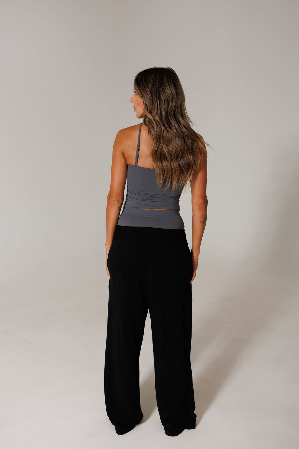 SOFT ERA LUXE TANK & SHORT SET: ASPHALT