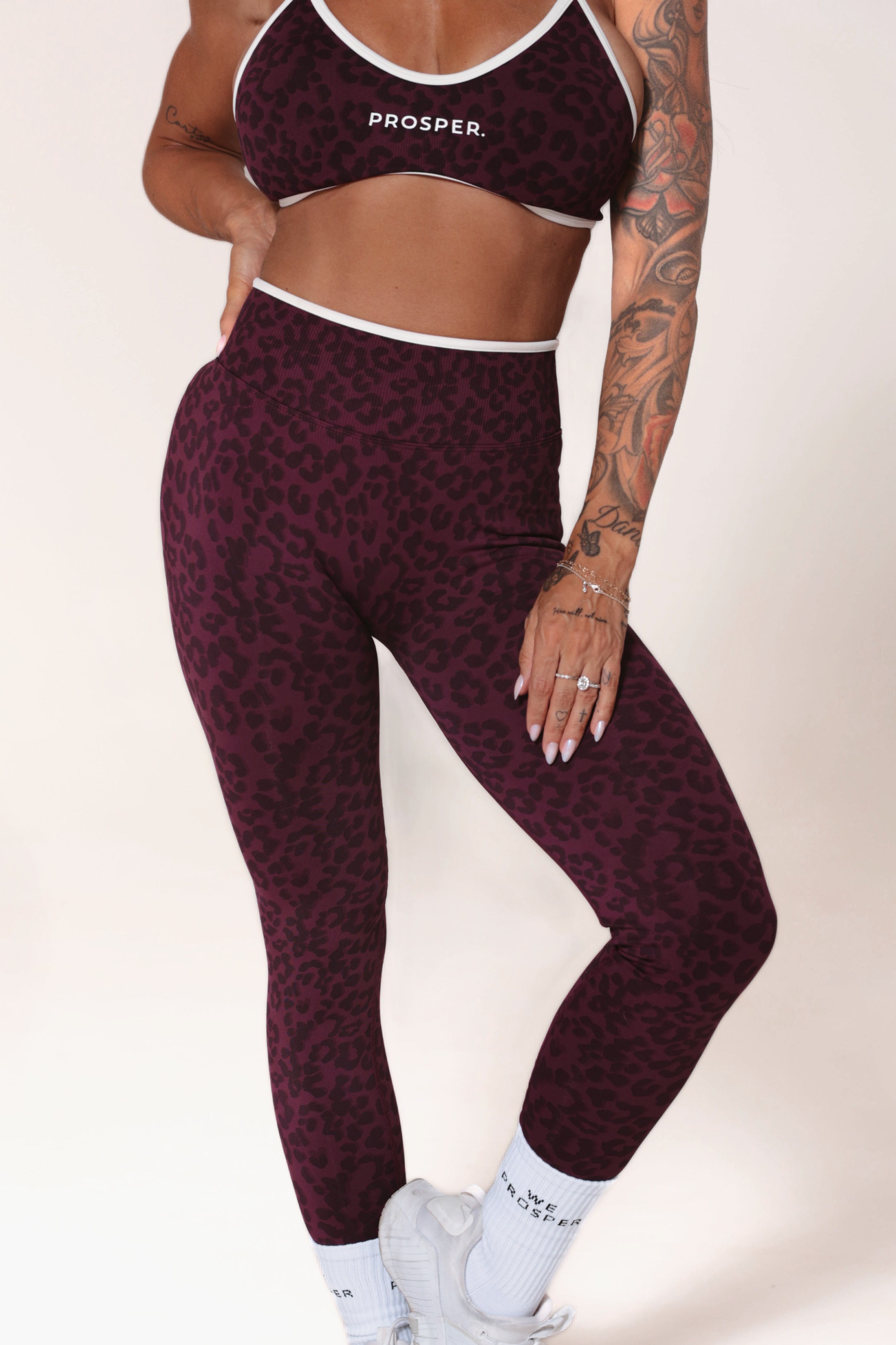 RARE BREED LEGGING: BURGUNDY