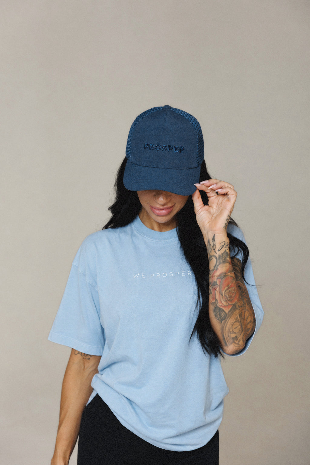 PROSPER TRUCKER HAT: DENIM