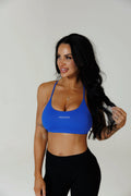 ‘ALL IN’ SPORTS BRA: SAPPHIRE BLUE