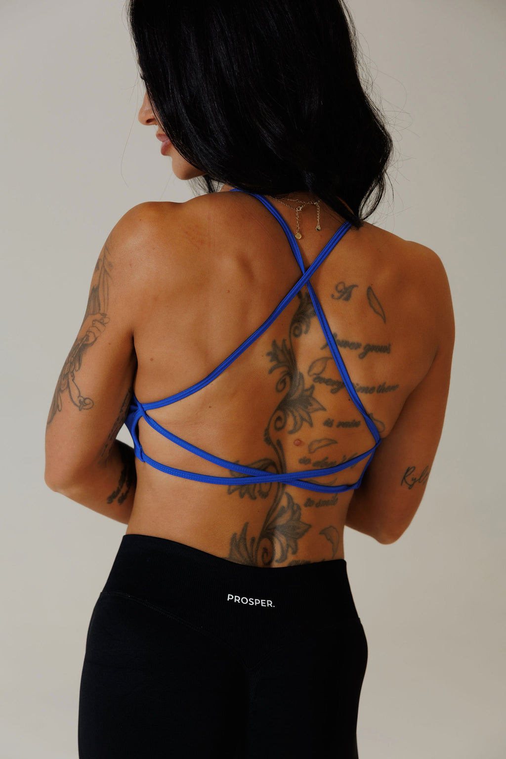 ‘ALL IN’ SPORTS BRA: SAPPHIRE BLUE